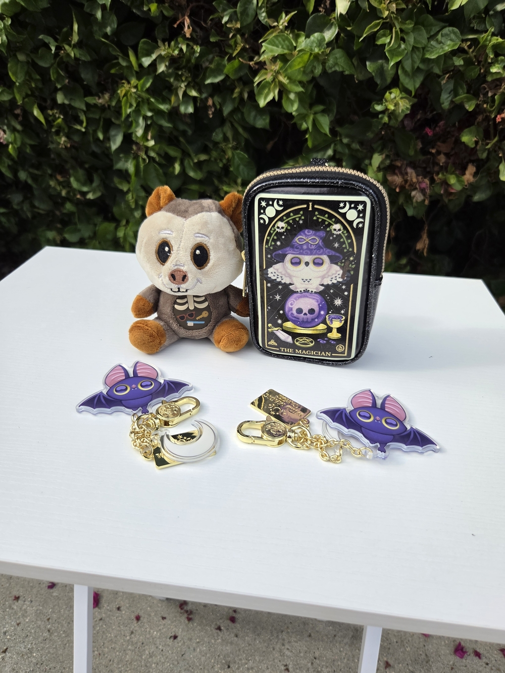 Halloween Kaleidos Wild Magic Tarot Wallet Trash Vandals Plush 2 Acrylic Charms